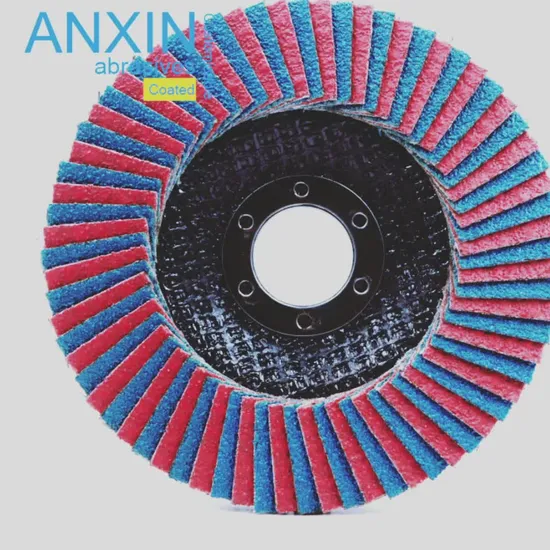 디버링 제거용 5인치 지르코니아 및 세라믹 인터리브 플랩 디스크