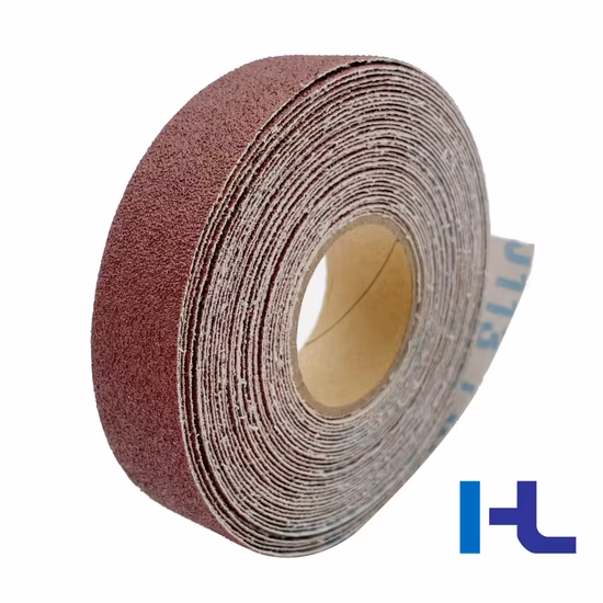 탄소 목재 샌딩을 위한 맞춤형 5인치 6 홀 녹색 사포 연마 디스크 사포 롤